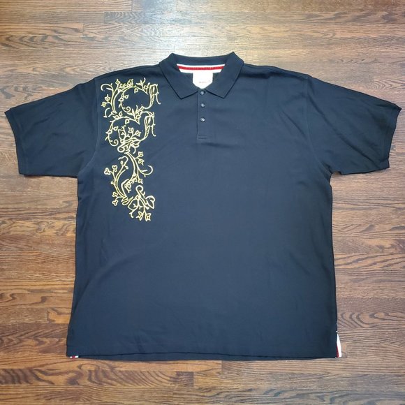 Crown Holder Other - Crown Holder Black Golf Polo Shirt 5XL Y2K Hip Hop